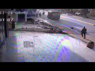 Halk otobüsü dehşeti kamerada