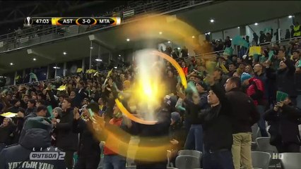 Скачать видео: 3-0 Junior Kabananga Amazing Goal UEFA  Europa League  Group A - 19.10.2017 FC Astana 3-0 Maccabi...