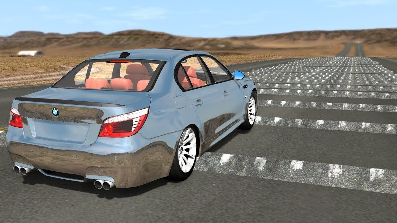 Rouler sur 100 dos d'âne dans BeamNG.drive
