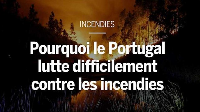 Pourquoi les incendies sont-ils si dévastateurs au Portugal ?