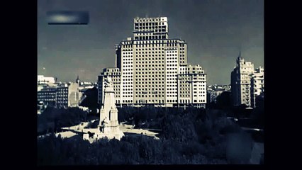 CONSTRUCCION EDIFICIO ESPAÑA MADRID 1950