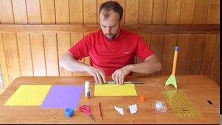 How to make a paper rocket that flies.