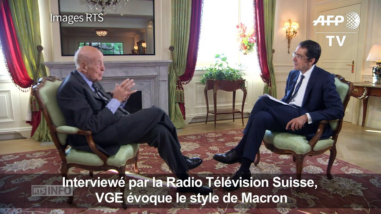 Pour VGE, Macron est "Vitalité, liberté et sens du risque"