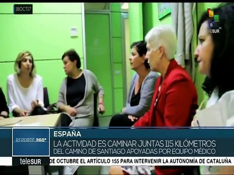 España: sobrevivientes del cáncer de mama realizan caminata de 115 km