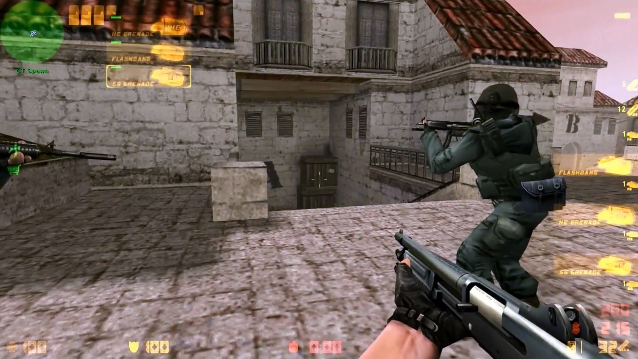 Counter-Strike: Condition Zero gameplay with Hard bots - Sienna - Counter-Terrorist (Old - 2014)