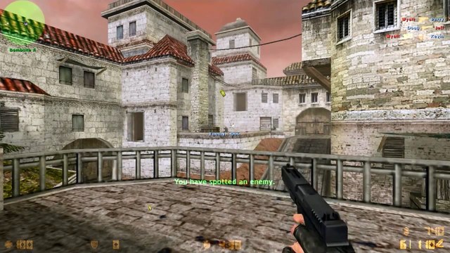 Counter-Strike: Condition Zero gameplay with Hard bots - Sienna - Terrorist (Old - 2014)