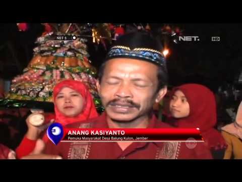 Pawai tumpeng raksasa warga Desa Balung Kulon Jember - NET5