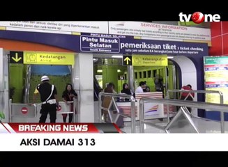 Aksi Damai 313, Penumpang KA Diimbau Berhenti di Jatinegara