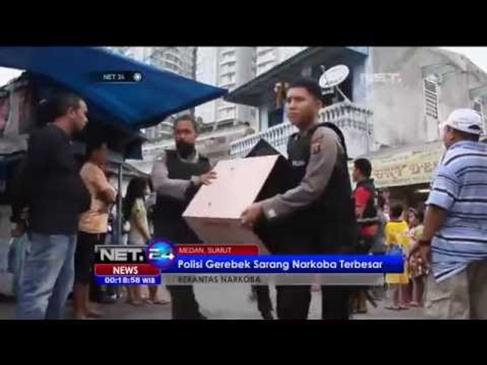 Polisi Gerebek Kawasan Sarang Narkoba Terbesar di Medan - NET24