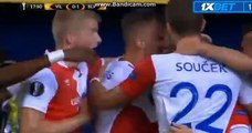 Tomas Necid Goal - Villareal 0-1 Slavia Praha 19.10.2017