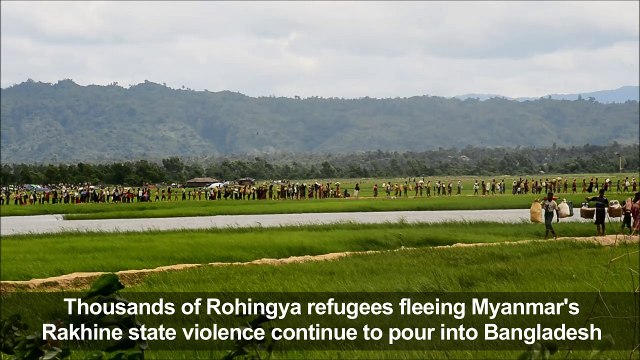 Rohingya refugees continue to pour into Bangladesh