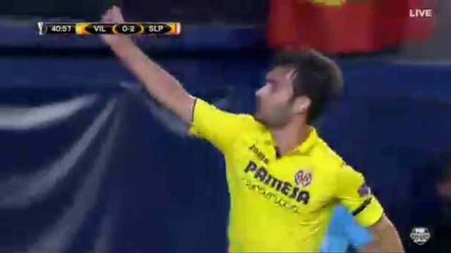 Trigueros M. Goal HD - Villarreal 1-2 Slavia Prague 19.10.2017
