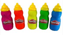 Play Doh Surprise Egg Superhero Baby Milk Bottles Learn Colors Finger Family Nursery Rhymes For Kids