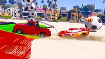 COLOR Truck & McQueen w/ Superheroes Cartoon for children and baby Nursery rhymes