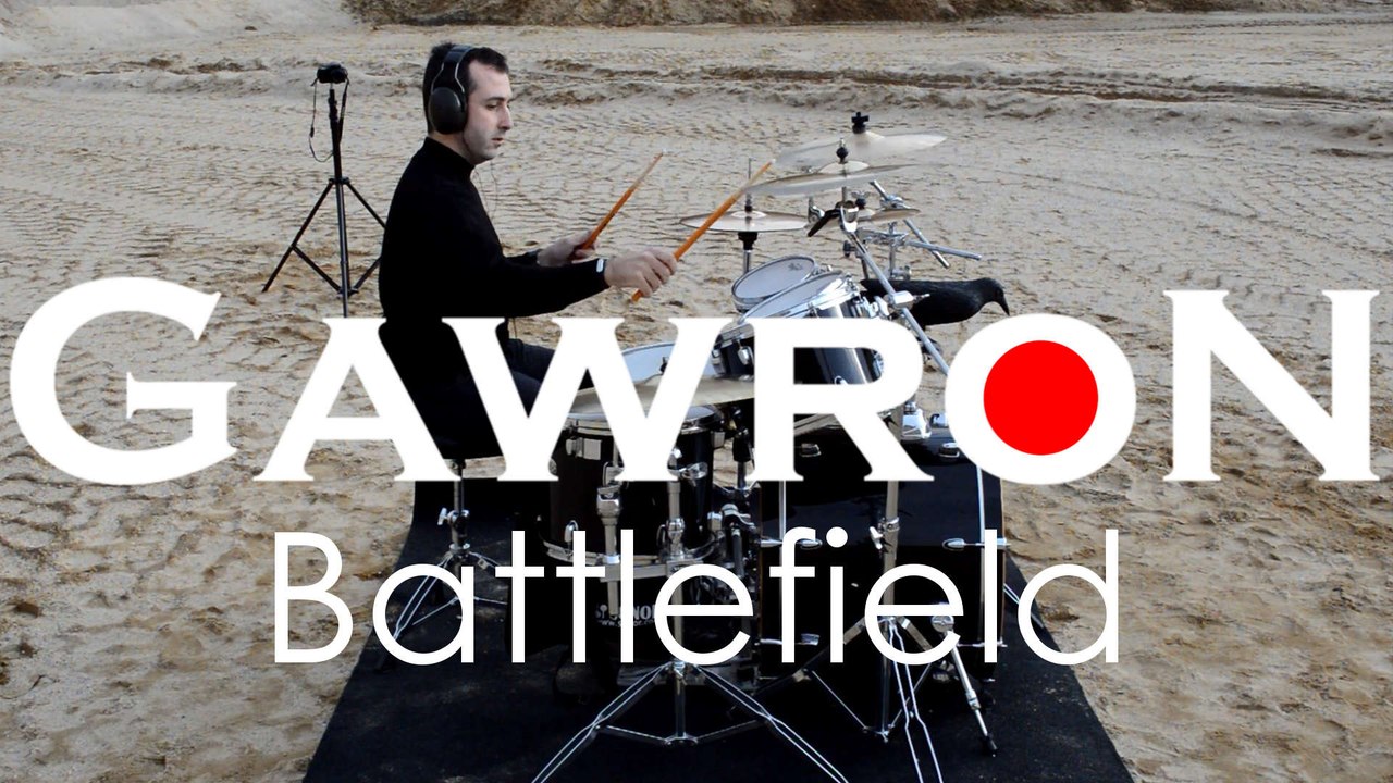 Mateusz Gawron - I. BATTLEFIELD drum playthrough (drums in sand mine)