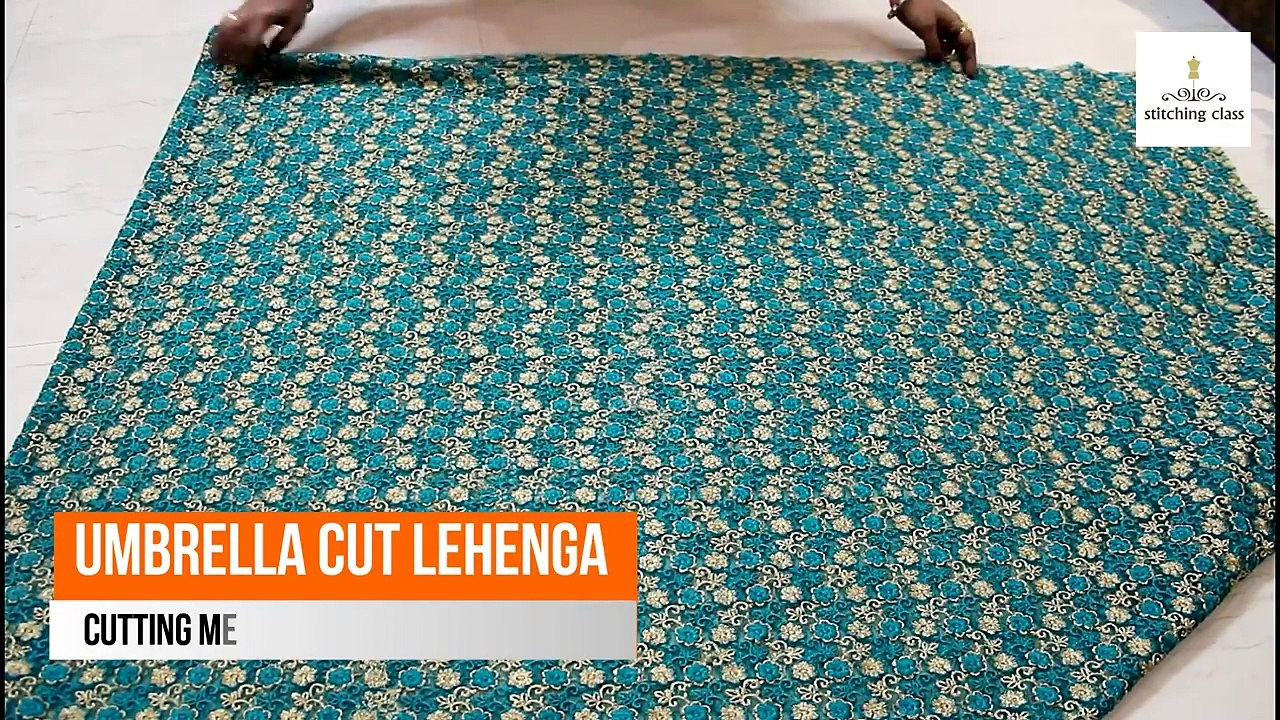 Umbrella Cut Lehenga Cutting and Stitching