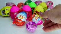 21 Surprise Eggs Kinder and Dinosaur Eggs ! Bóc Trứng Socola lấy Quà ! WOB Kids !