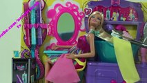 Barbie Kuaför Salonu oyun seti - Barbie oyuncak videoları