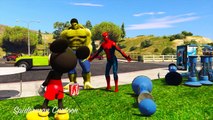 Spiderman & Hulk Daddy Rescue Red Hulk From CocaCola Machines Spiderman Cartoon For Kids