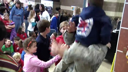 Airman Surprises His Kids at School