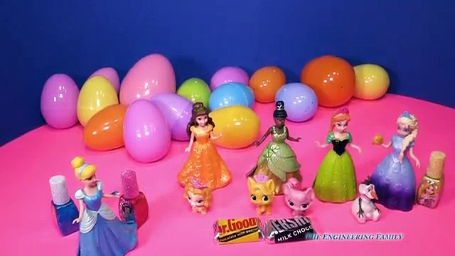 SURPRISE EGGS Disney Princess Palace Pets Toys TheEngineeringFamily Surprise Video