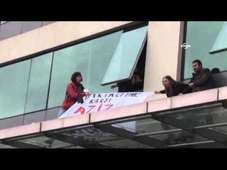 NTV'yi basan eylemciler gözaltına alındı