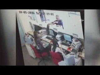 Banka soygunu kamerada