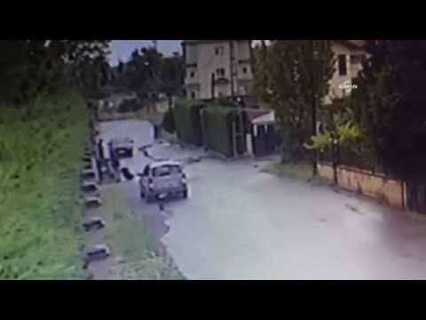 Fatma öğretmenin cesedinin bavulla sürüklenme anı kamerada