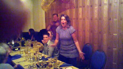 Marine Surprises Family at Christmas Party 2010