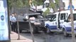 Hırsızlık zanlılarının ateş açtığı polis aracı kaza yaptı: 1 polis yaralı