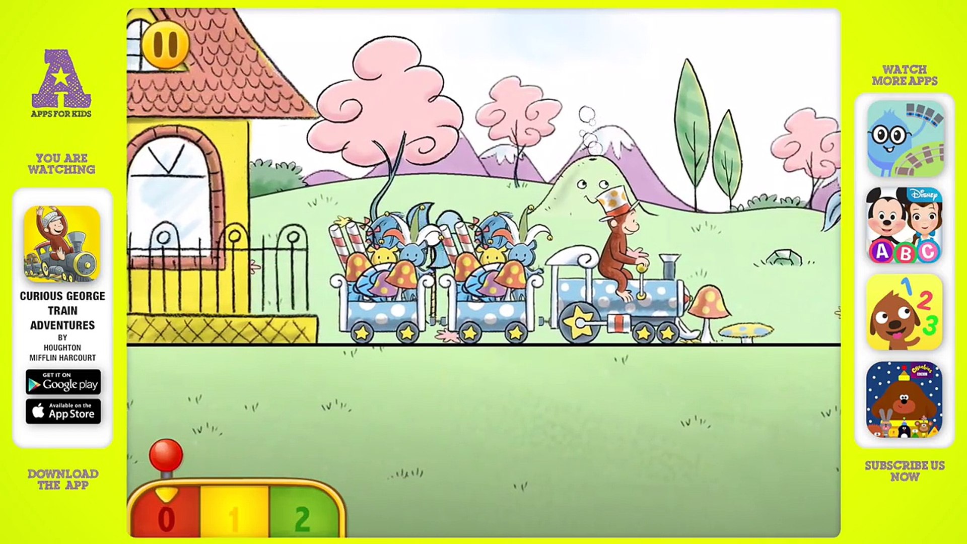 Curious George Train Adventures | Awesome Educational App for Kids