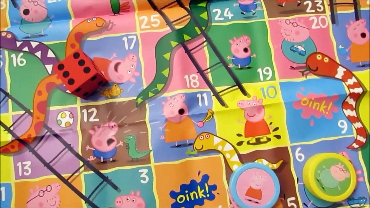 Peppa Pig Giant Snakes and Ladders with Surprise Guest And Surprise Egg By WD Toys
