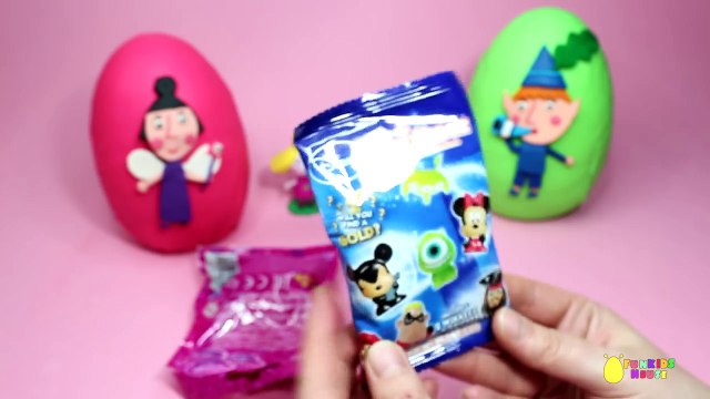 Ben and Hollys Little Kingdom Play Doh Surprise Eggs Princess Holly, Ben Elf, Nanny Plum Toys