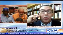 Jefe de estudios políticos de la Unimet Oscar Vallés, asegura que no hay garantías en el sistema electoral venezolano