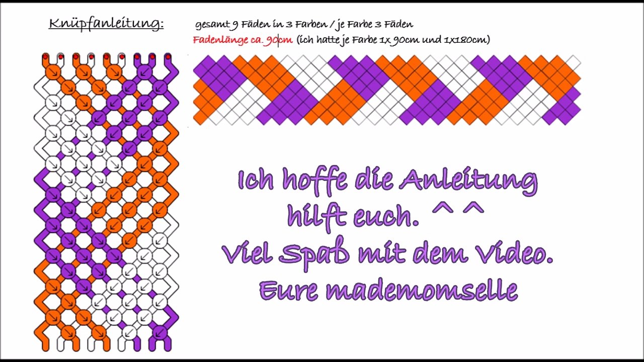 Mit LIEBE gemacht | DIY | Freundschaftsbänder knüpfen No. 6