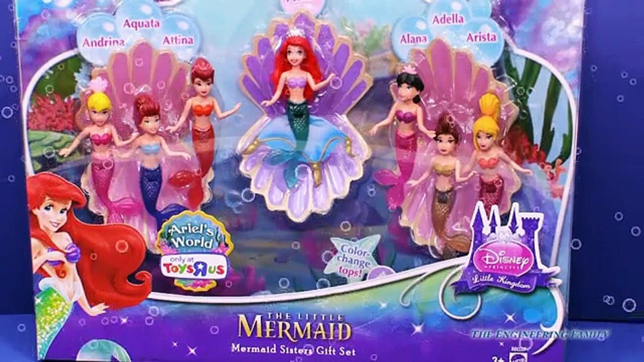 DISNEY PRINCESS Color Changesr Ariel Sisters Princess Airel Color Changer Video