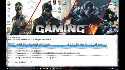 How To Play Tekken 6 , Two Player On One PC Without Internet - PPSSPP Full Guide
