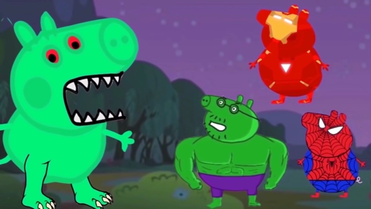 Peppa Pig English [Wicked witch captures Peppa and George]