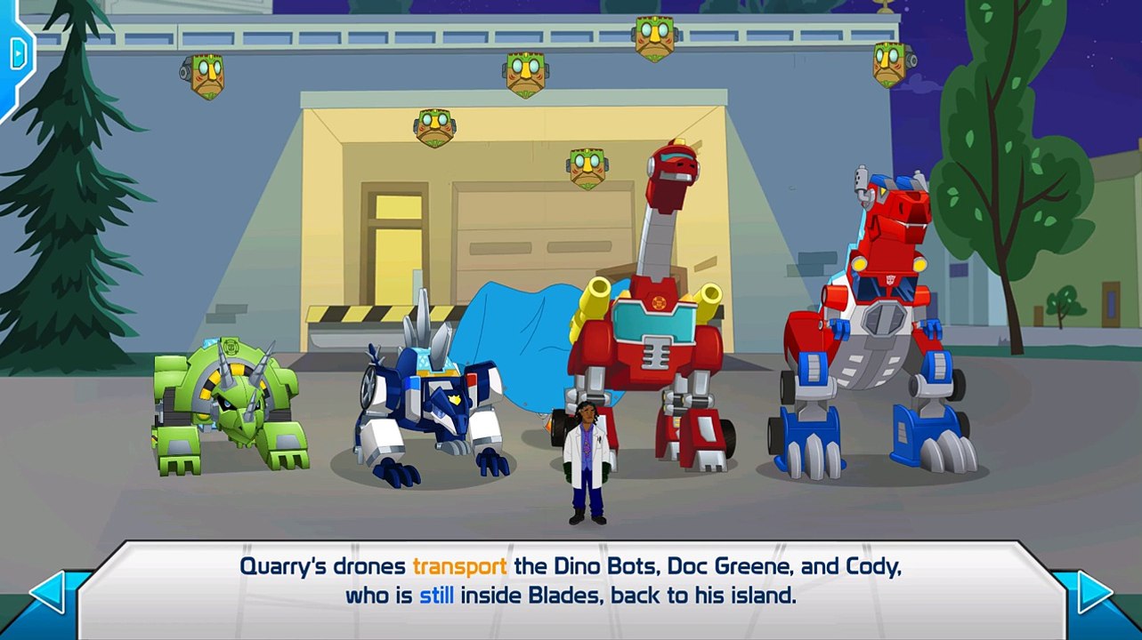 Transformers Rescue Bots: Dino Island Rescue Adventure StoryTime Kids Game Video!