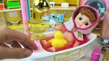 Baby Doll bath tub shower and baby diaper change play toys