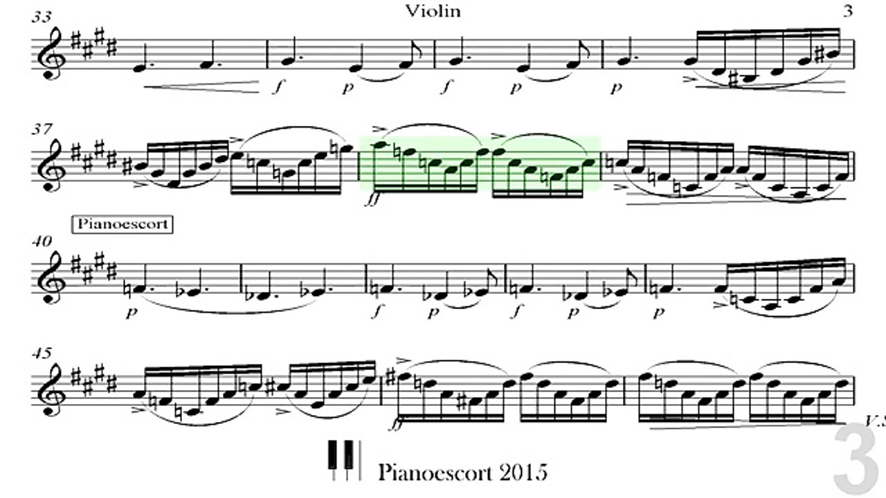 E.Grieg - Peer Gynt Suite Nº1 Op 46 - Morning Mood - Violin or Flute and Piano - Piano Accompaniment