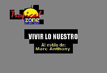 Marc Anthony - Vivir Lo Nuestro (Karaoke)