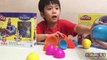 Playing with PLAY DOH Frozen Surprise Eggs and Toys for kids - Anna, Elsa, Kristoff, Olaf toys