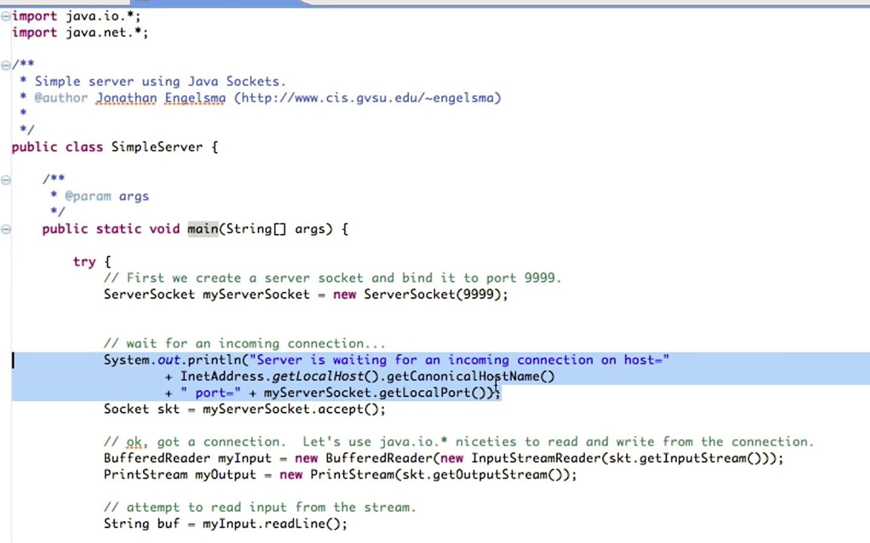 Java Sockets Tutorial
