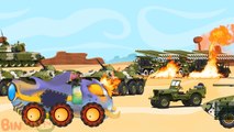 Good vs Evil | Road Roller War | Scary Construction Vehicles | Videos for Children | BinBin Tv