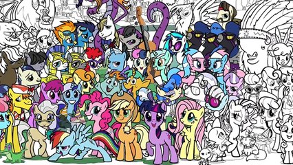 BIGGEST My Little Pony Coloring Page EVER!