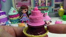 LPS Sweetest Sugar Chic Shoppe Playdoh Cupcakes Chocolate Cake Playset Littlest Pet Shop Food
