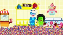 Baby Hulk Rainbow M&Ms Challenge with Fidget Spinners! Bad Baby Hulk vs Fidget Spinners!