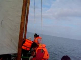 A bord de la yole de Bantry Fille de Loire