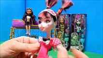 Monster High Dead Tired Cleo & Frankie Dolls Unboxing Toy Review   Clawdeen Draculaura & Ghoulia